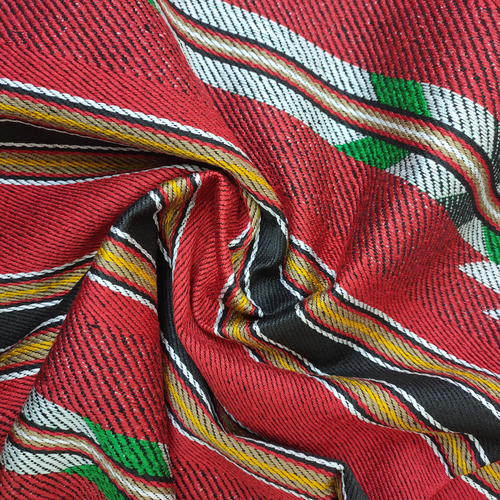 Arabský štýl SADU Polyester Cotton Drhy zafarbená látka na pohovku a tašku